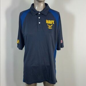 Military US Navy Blue Men's Polo Shirt